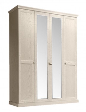 Шкаф 4-х дверный (2 зеркала) для платья и белья Венеция дуб седан (ВНШ1/4) в Серове - serov.mebel-74.com | фото