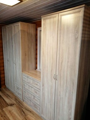 Шкаф для белья со штангой, полками и ящиками арт. 113 в Серове - serov.mebel-74.com | фото