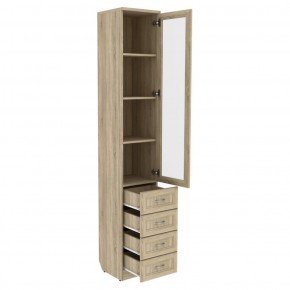 Шкаф для книг с ящиками узкий арт. 205 в Серове - serov.mebel-74.com | фото