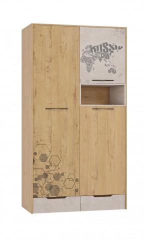 Шкаф для одежды 3 двери и 2 ящика Шк134.0 ДС Стэнфорд в Серове - serov.mebel-74.com | фото