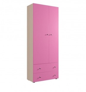 Шкаф ДМ 800 с 2-мя ящиками (розовый) в Серове - serov.mebel-74.com | фото