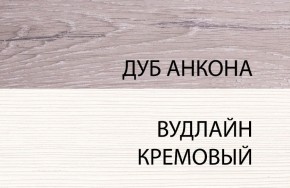 Шкаф угловой 2D, OLIVIA, цвет вудлайн крем/дуб анкона в Серове - serov.mebel-74.com | фото