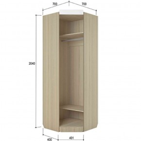 Шкаф угловой 700 Стиль № 3 (туя светлая/лайм) в Серове - serov.mebel-74.com | фото