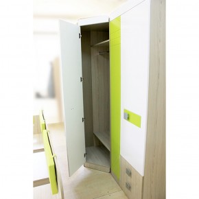 Шкаф угловой 700 Стиль № 3 (туя светлая/лайм) в Серове - serov.mebel-74.com | фото