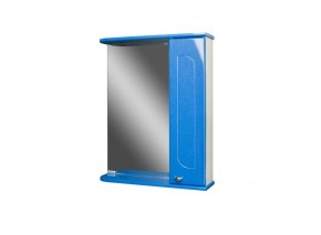 Шкаф-зеркало Радуга Синий металлик 50 ПРАВЫЙ АЙСБЕРГ (DA1128HZR) в Серове - serov.mebel-74.com | фото