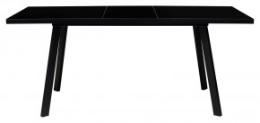 Стол ФИН 120 Черный, стекло/ Черный каркас М-City в Серове - serov.mebel-74.com | фото
