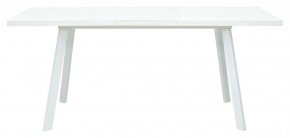 Стол ФИН 140 Белый, стекло/ Белый каркас М-City в Серове - serov.mebel-74.com | фото
