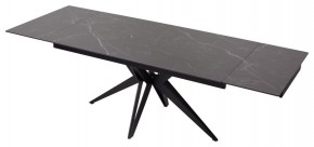 Стол FORIO 160 MATT BLACK MARBLE SOLID CERAMIC / BLACK, ®DISAUR в Серове - serov.mebel-74.com | фото