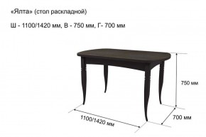 Стол раскладной Ялта (опоры массив резной) в Серове - serov.mebel-74.com | фото