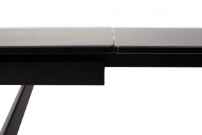 Стол RIETI 200 NERO KL-116 Черный мрамор матовый, итальянская керамика/ черный каркас, ®DISAUR в Серове - serov.mebel-74.com | фото