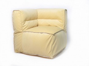 Угловое модульное бескаркасное кресло Комфорт (Желтый велюр) в Серове - serov.mebel-74.com | фото