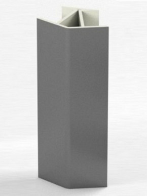 Угловое соединение для цоколя 135 гр. h100 мм (Алюминий; Венге; Дуб Сонома, Белый, Черный) в Серове - serov.mebel-74.com | фото