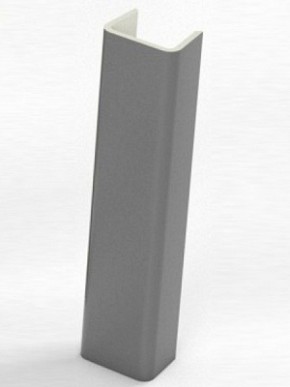 Торцевая заглушка  для цоколя h100 мм (Алюминий; Венге; Дуб Сонома, Белый, Черный) в Серове - serov.mebel-74.com | фото